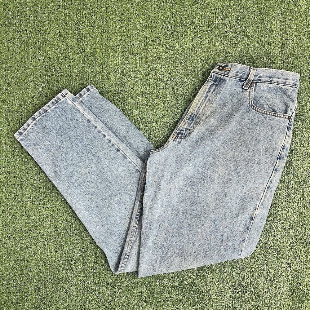 Vintage Y2K Eddie Bauer Women's Classic Fit Jeans Size 16 Light Wash Wide Leg